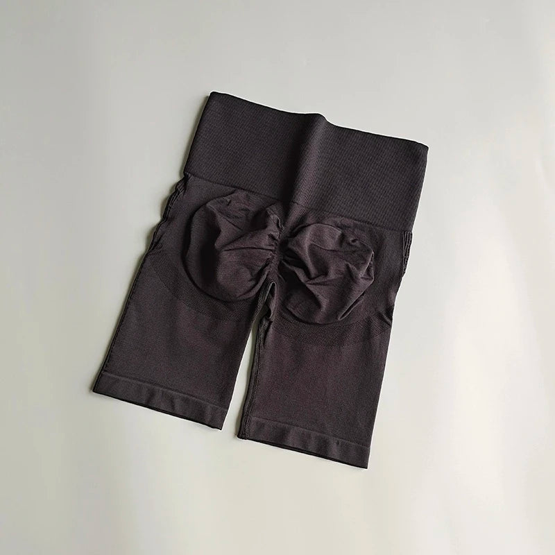 High Waist Seamless Yoga Shorts For Women