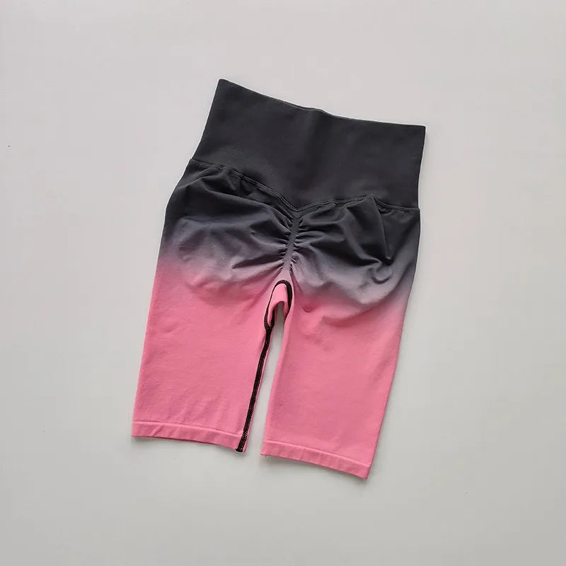 Ladies High Waist Running Yoga Shorts