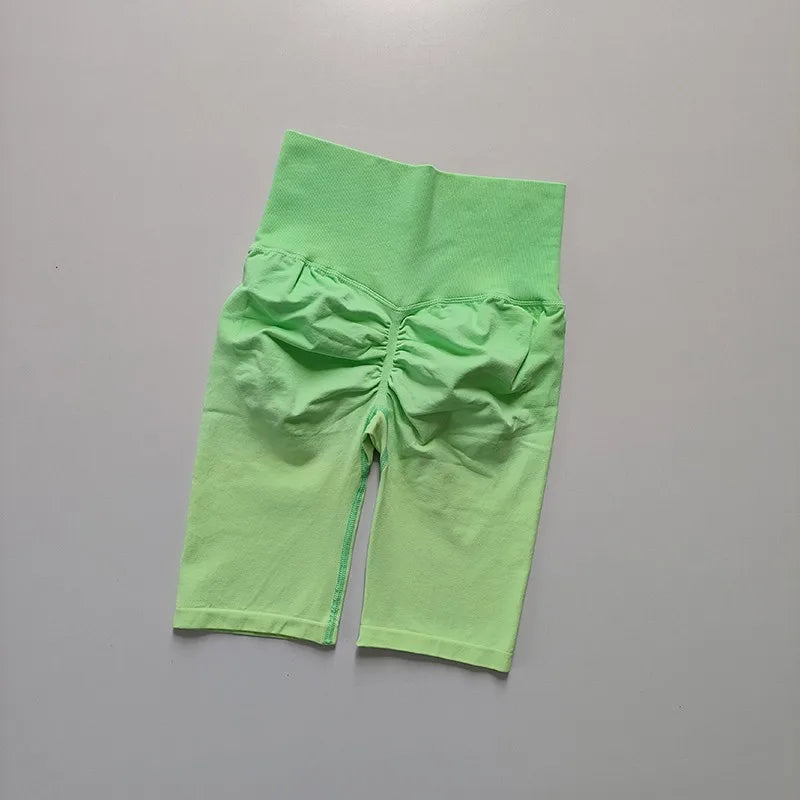 Ladies High Waist Running Yoga Shorts