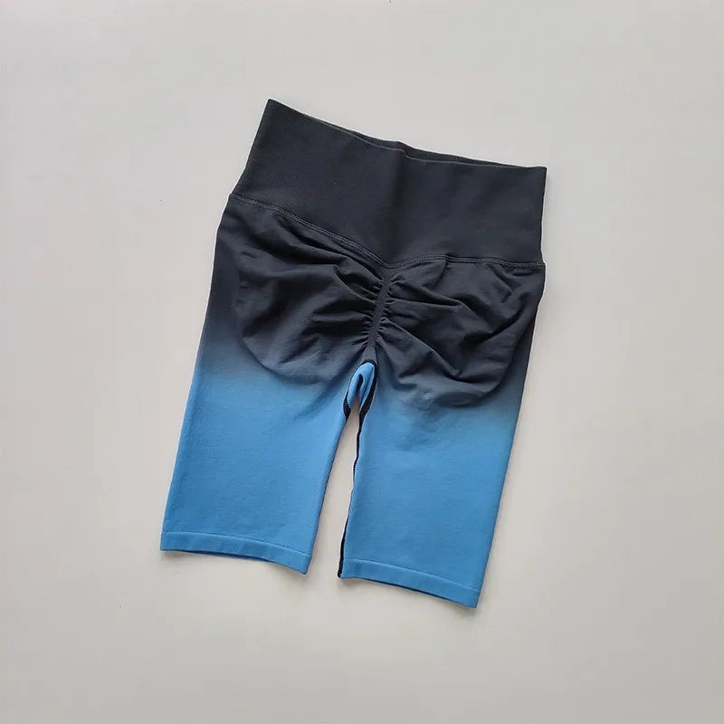 Ladies High Waist Running Yoga Shorts