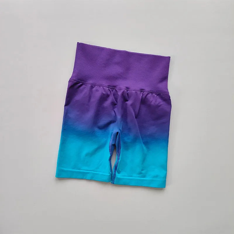 Ladies High Waist Running Yoga Shorts