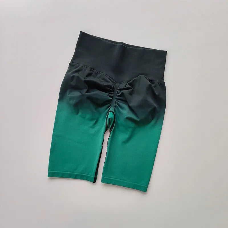 Ladies High Waist Running Yoga Shorts